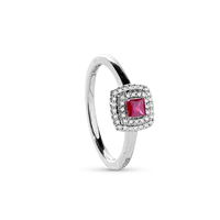 Anello Salvini Donna Bagliori colore in Oro bianco Rubino 0.22 Ct 20108451 - 20108451